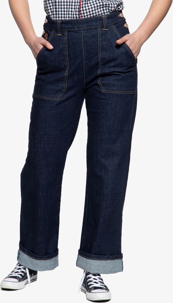 QueenKerosinDamenMarleneFitJeansDenim