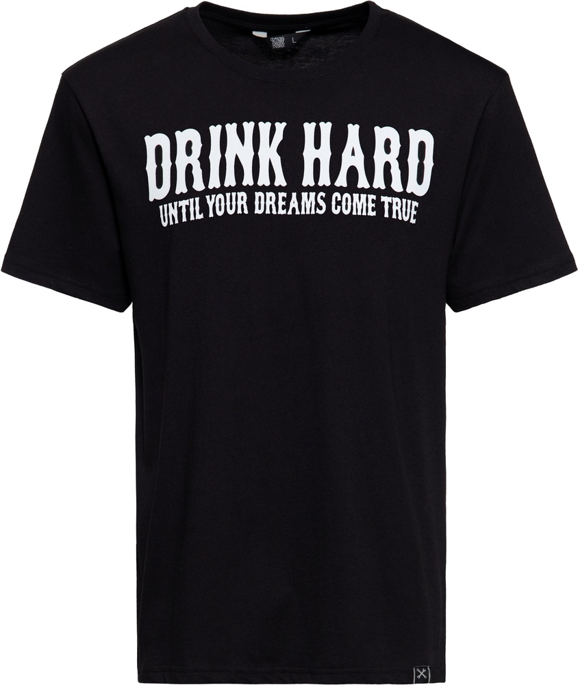 KingKerosinT-ShirtContrastSeamDrinkHardKKU41057