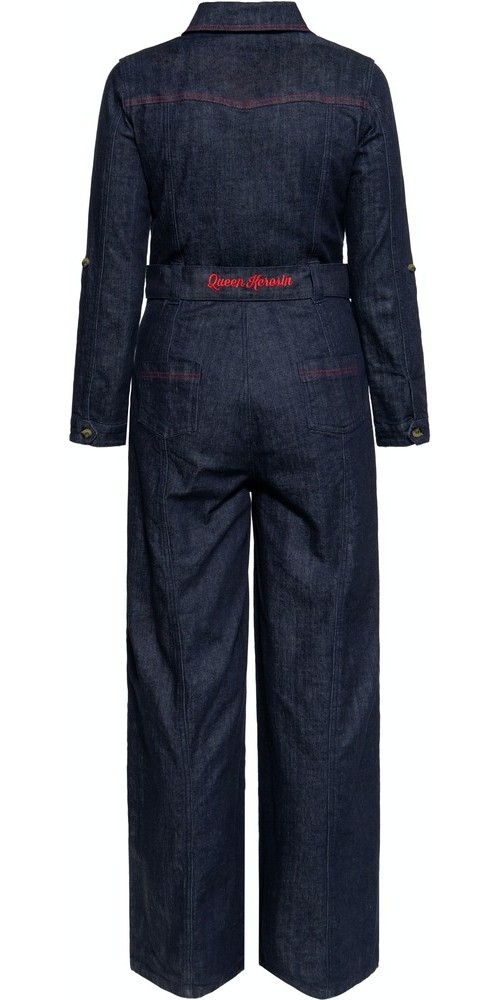 QueenKerosinDamenWestern-StyleOverallDenim