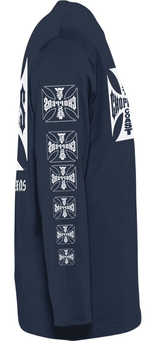 WCCWestCoastChoppersLongsleeveOGLogoATXNavy-S