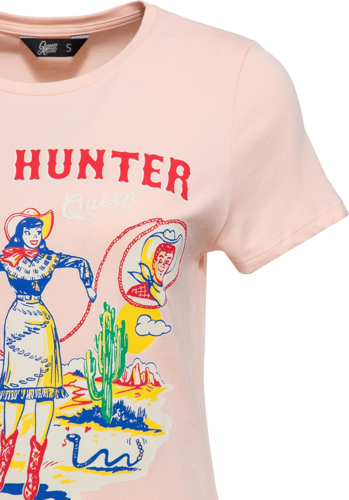 QueenKerosinDamenBasicT-ShirtHeadHunterQKU41011Pink-XS