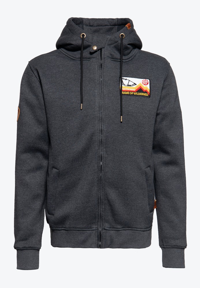 KingKerosinOutdoorSweatjackeKKI110012Grau