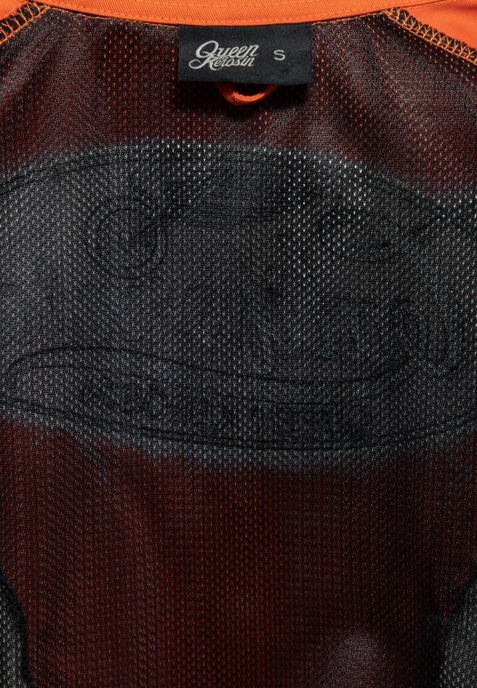 QueenKerosinDamenCaliforniaGabadineJackeOrange-3XL