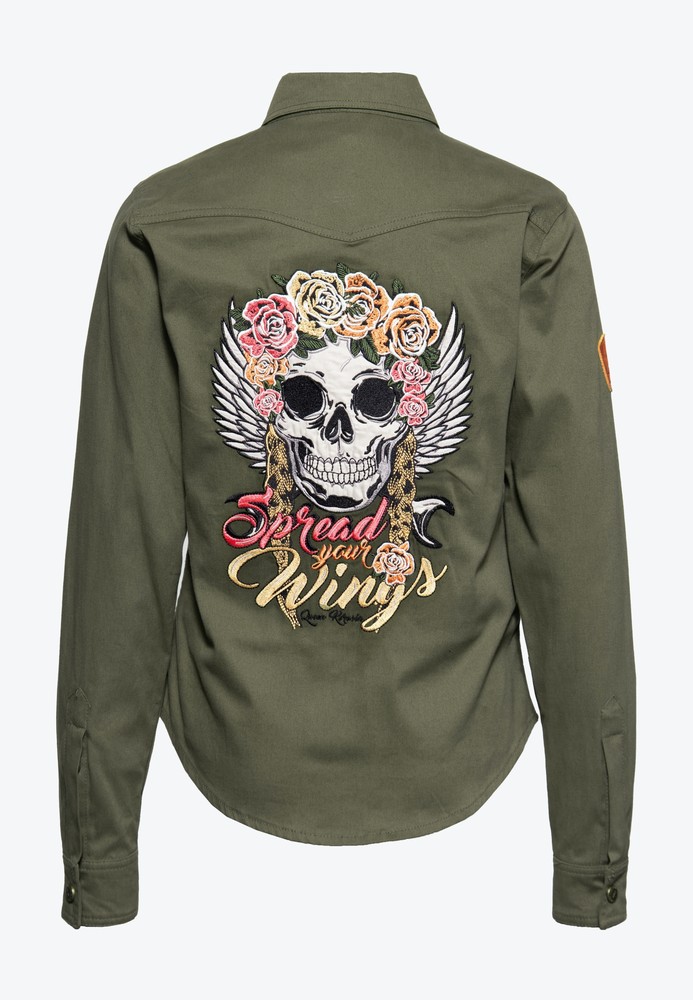 QueenKerosinOutdoorFunktionshemdQKI110012Olivgrn