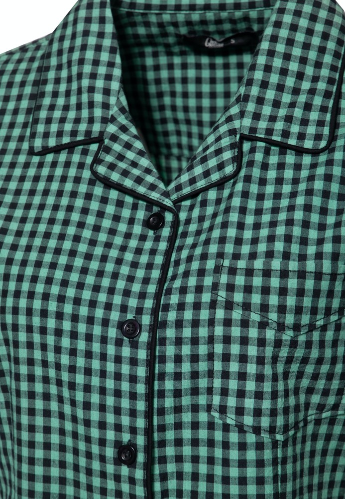 QueenKerosinDamenRetroHemdbluseMint-3XL