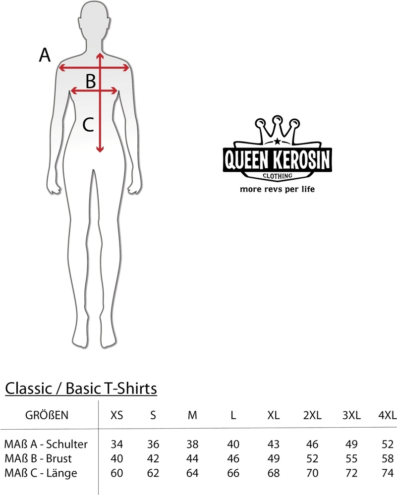 QueenKerosinDamenBasicT-ShirtTroubleMakerQKI31002
