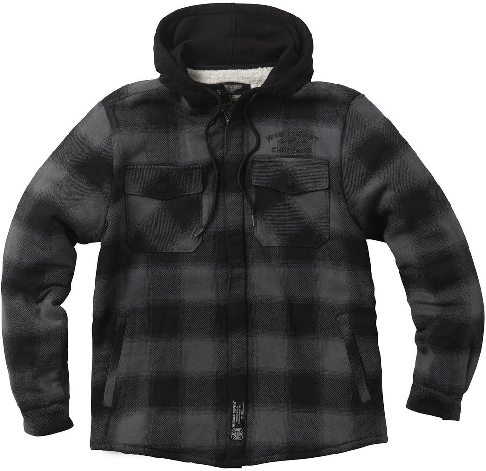 WCCWestCoastChoppersHerrenJackeHellBentFlannelJacketWCCJS166GR