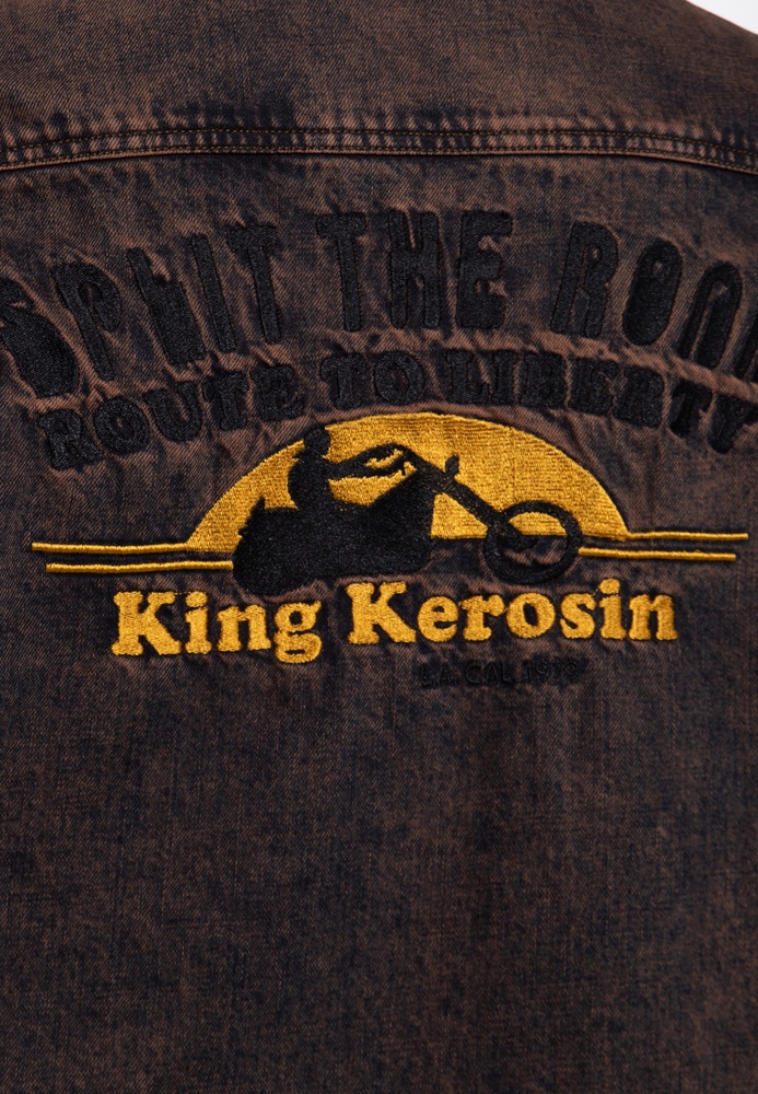 KingKerosinWorkwearDenimHemdSplitTheRoadKKI35022