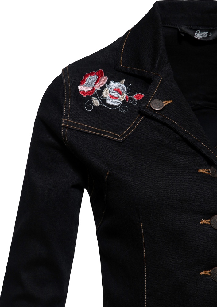 QueenKerosinDamenFlowersSwingDressQKI26022