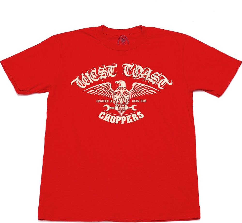 WestCoastChoppersHerrenT-ShirtWrenchTeeRed