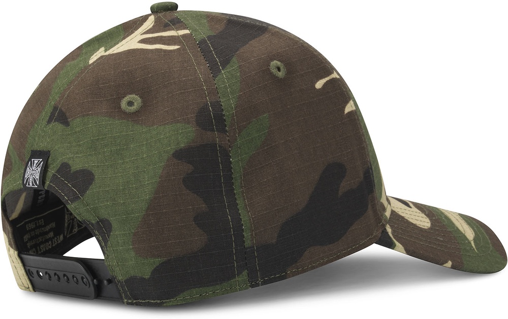 WestCoastChoppersHerrenCapOgCrossRipstopRoundbillHat