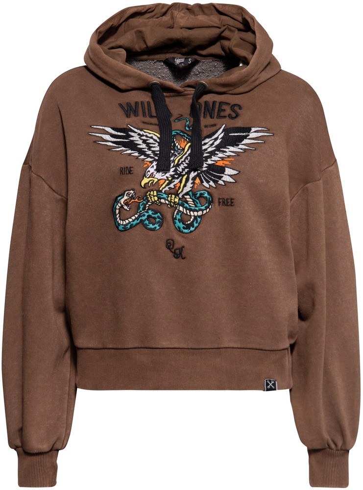 QueenKerosinHoodieQKI14002Dunkelbraun