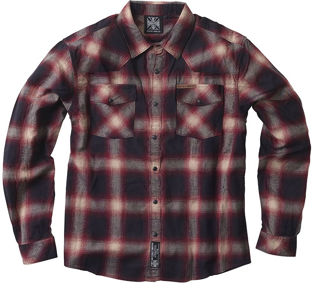 WCCWestCoastChoppersHerrenHemdOutlawFlannelWCCWS161RD