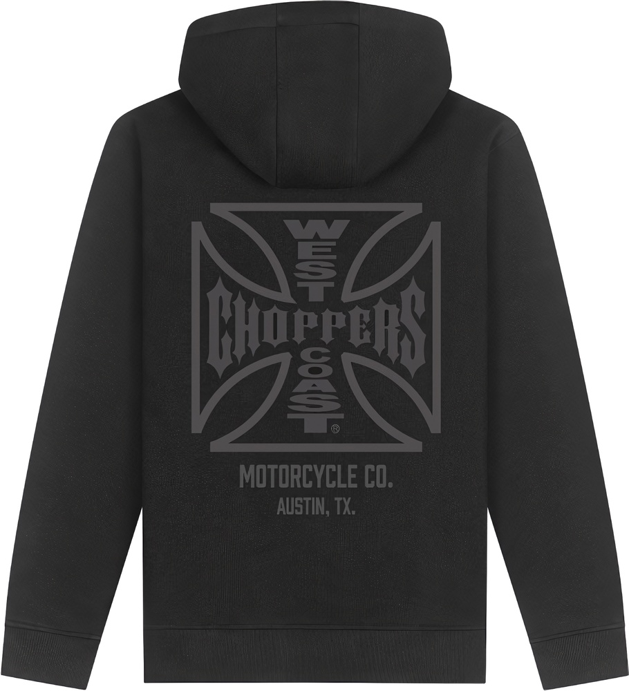 WCCWestCoastChoppersHoodieZipAtxCrossZipHoodyWCCHD230ZW