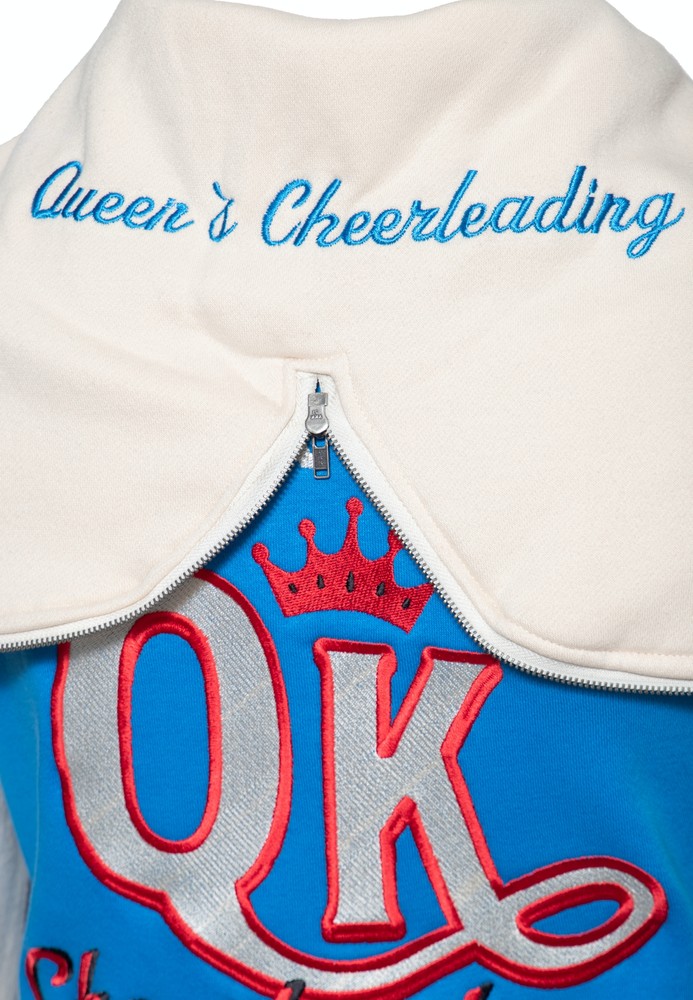 QueenKerosinDamenWonderWomanCollegeSweatjackeOffwhite-3XL