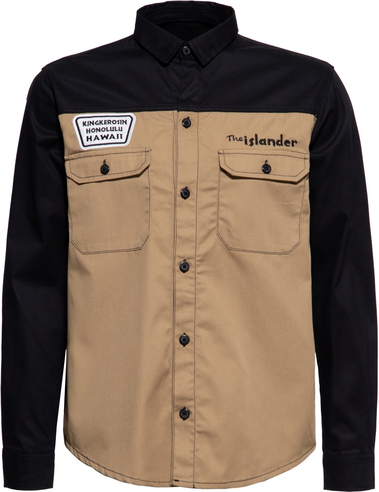 KingKerosinWorkerHemdTheIslanderKKI35025BlackEcru-S