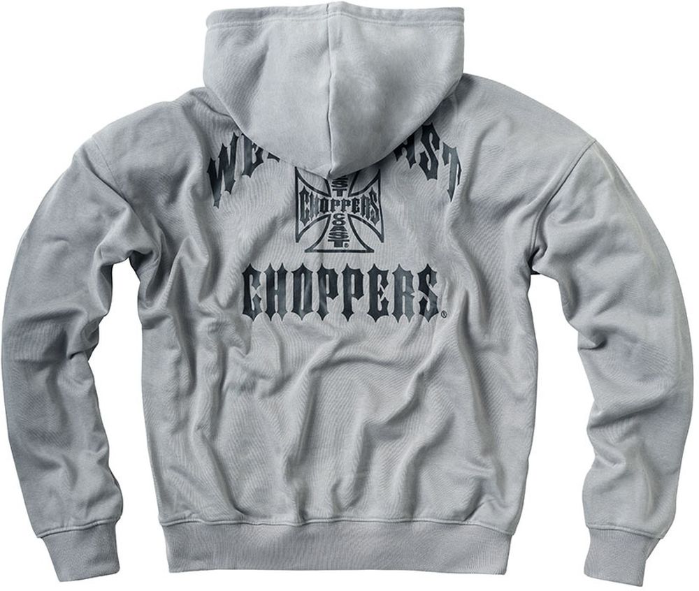 WCCWestCoastChoppersIronOversizedZipHoodyWCCHD235GR