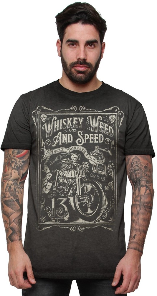Lucky13T-ShirtL13WhiskeyWeedAndSpeedTee