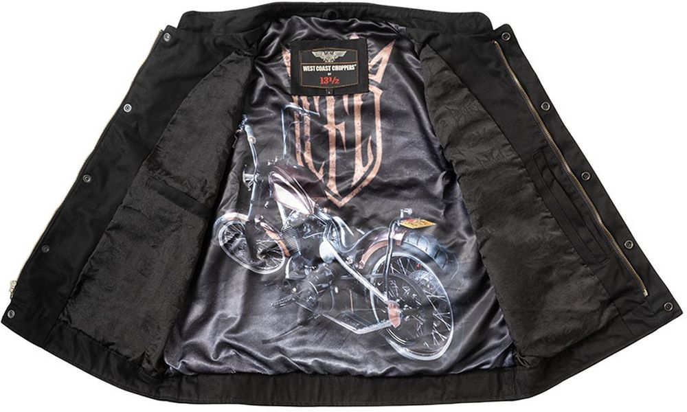 WCCWestCoastChoppersHerrenWesteCollab1312CanvasRidingVestWCCJS163ZW
