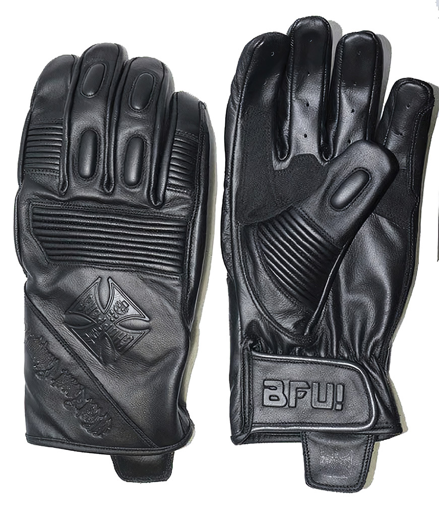 WCCWestCoastChoppersMotorradLederHandschuhBFUBlack