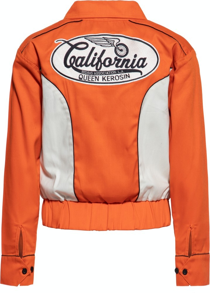 QueenKerosinDamenCaliforniaGabadineJackeOrange-3XL