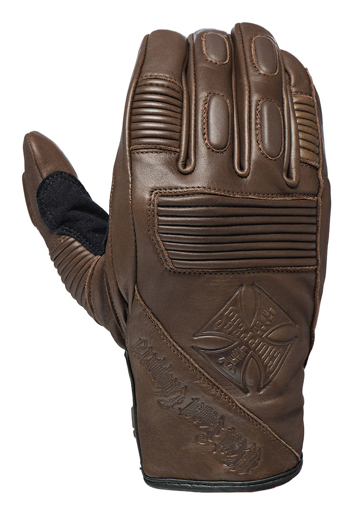 WCCWestCoastChoppersMotorradLederHandschuhBFUTobaccoBrown