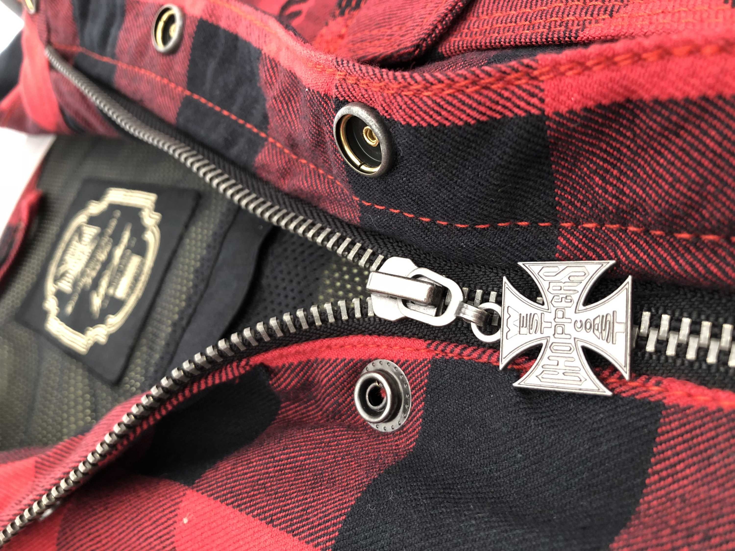 WCCWestCoastChoppersMotorradHemdDominatorLumberjackRed