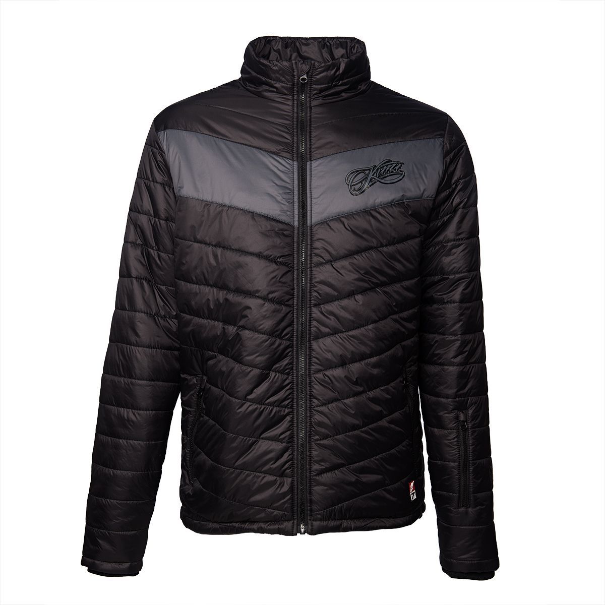 WCCWestCoastChoppersJacketKimiRaikknenScriptLogoPaddedBlack