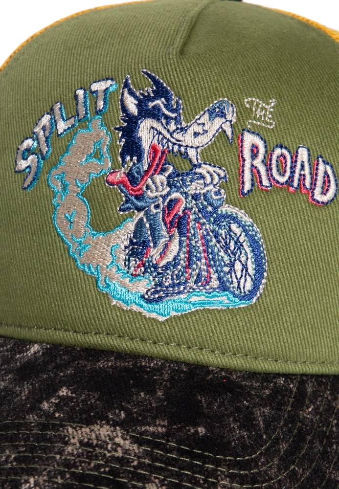 KingKerosinVintageTruckerCapSplitKKU4C039