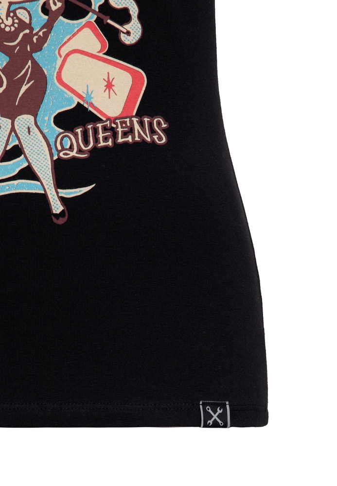 QueenKerosinDamenPrintT-ShirtPurrKityPurrQKI31004