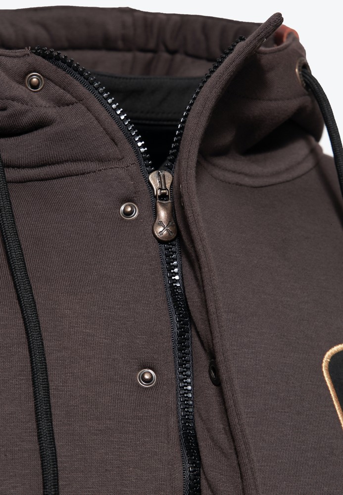 KingKerosinOutdoorSweatjackeKKI110011Braun