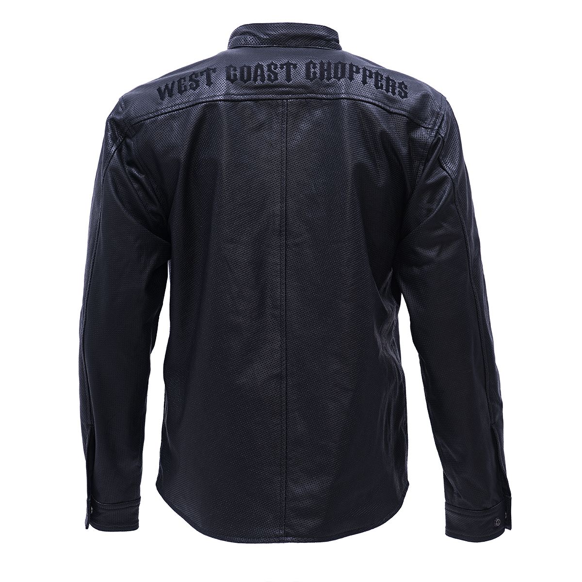 WCCWestCoastChoppersLederjackeRidingShirtPerforatedBlack