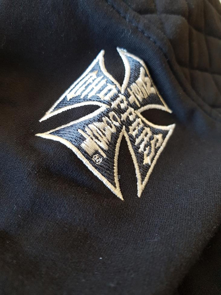 WCCWestCoastChoppersHoodieChoppersPorVidaZipBlack