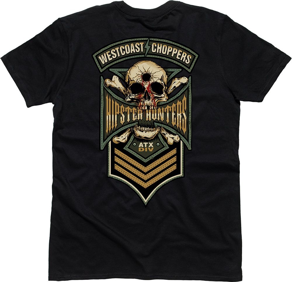 WestCoastChoppersHerrenT-ShirtHipsterHuntersT-ShirtBlack