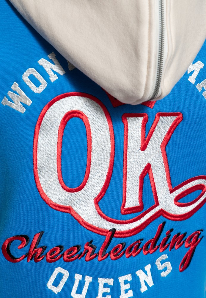 QueenKerosinDamenWonderWomanCollegeSweatjackeOffwhite-3XL