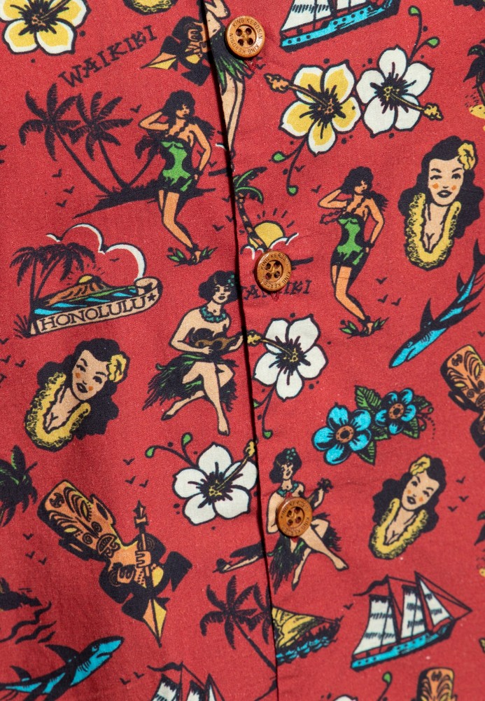 KingKerosinHawaiihemdRot-5XL