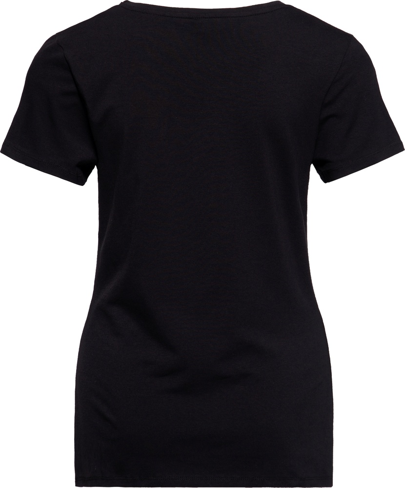 QueenKerosinDamenBasicT-ShirtVHalsNoGinNoLifeQKU41017