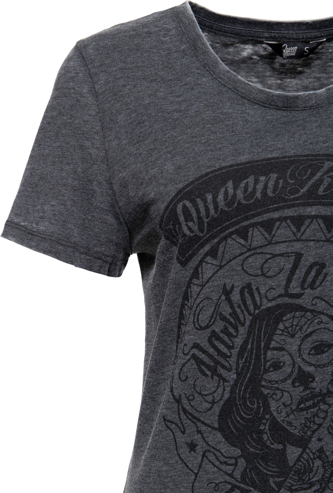 QueenKerosinDamenLoosefitT-ShirtTijuanaMexioQKI41015Black-XS