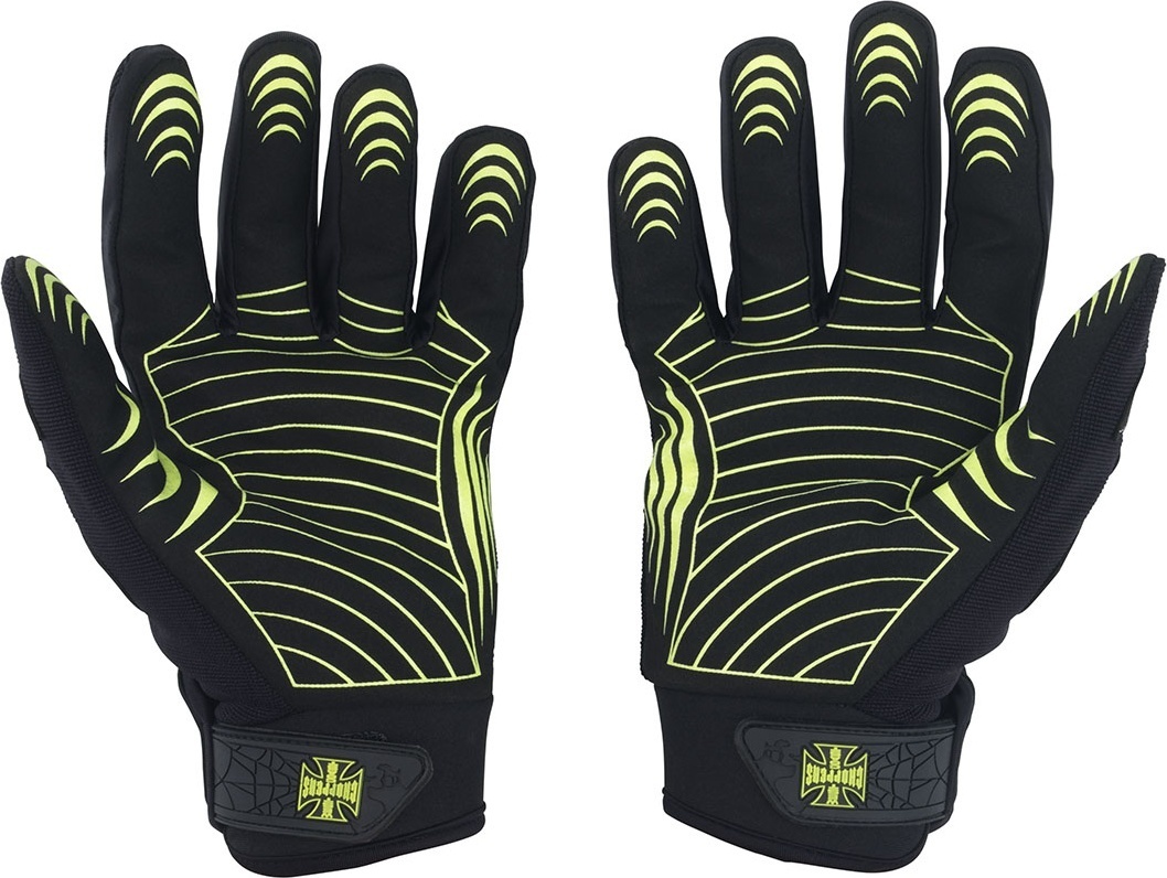 WCCWestCoastChoppersHandschuhePorVidaBlackYellow-S