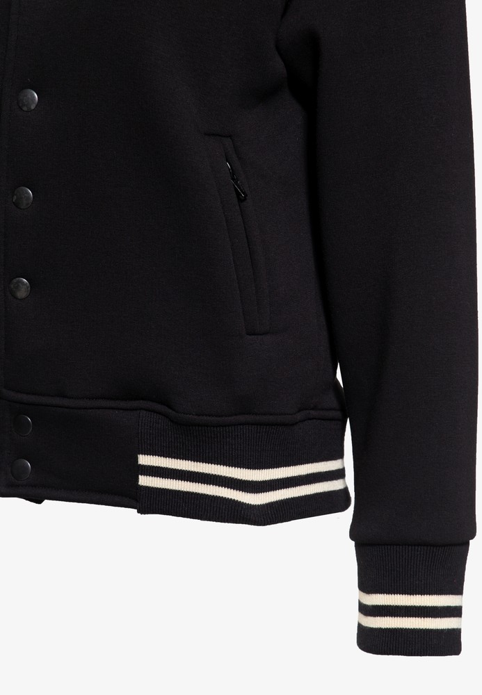 QueenKerosinCollegeSweatjackeQKI14021Schwarz