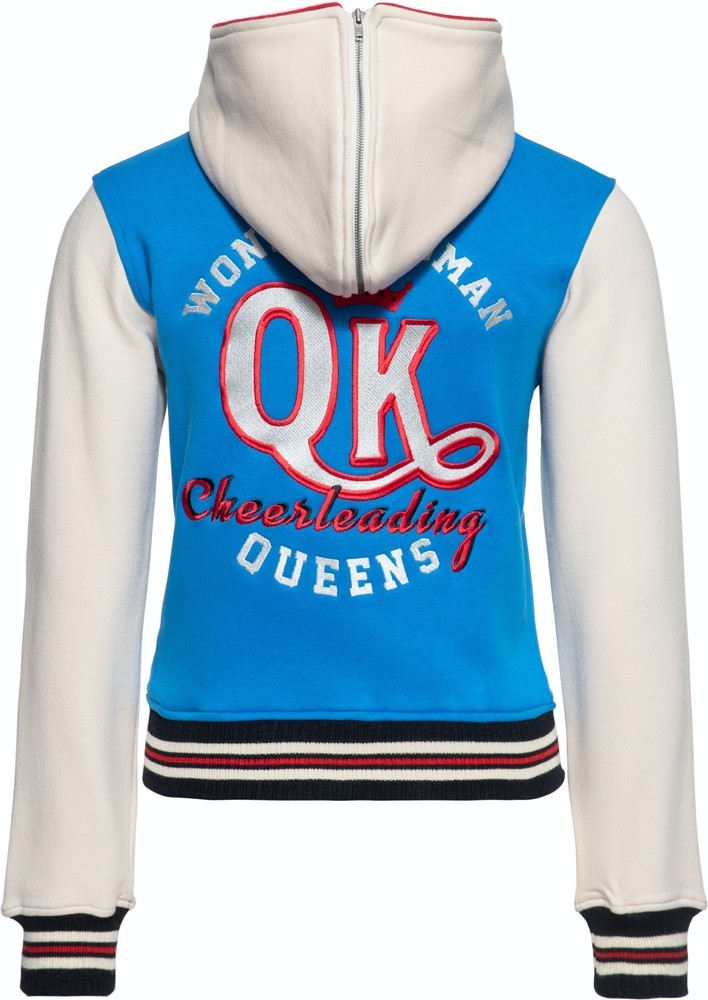 QueenKerosinDamenWonderWomanCollegeSweatjackeOffwhite-3XL