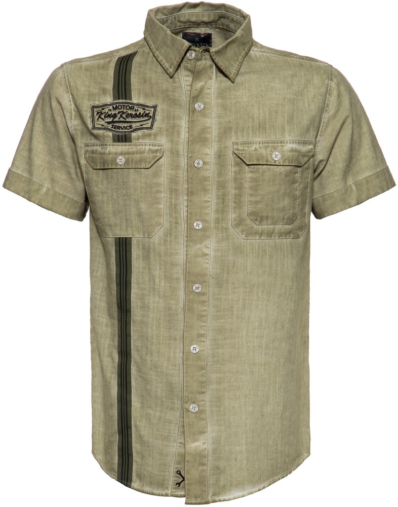 KingKerosinKurzarm-HemdimWorkwear-StyleKK4200608205Olive