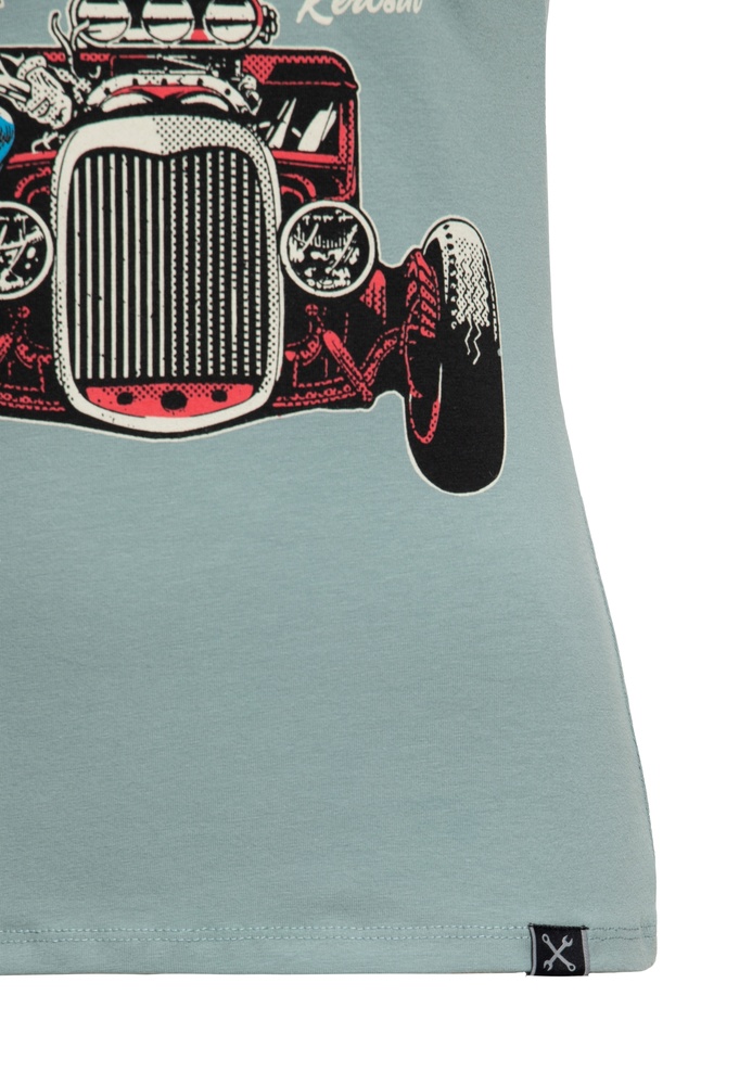 QueenKerosinDamenPrintT-ShirtBuiltItUpQKI31001