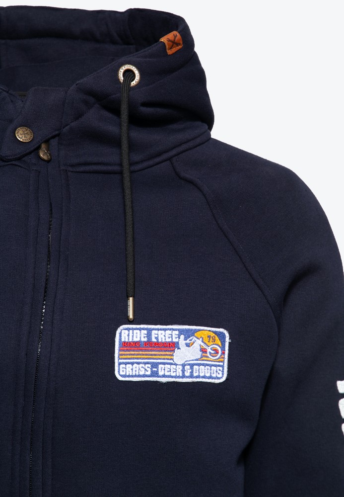 KingKerosinOutdoorSweatjackeKKI110010Navy