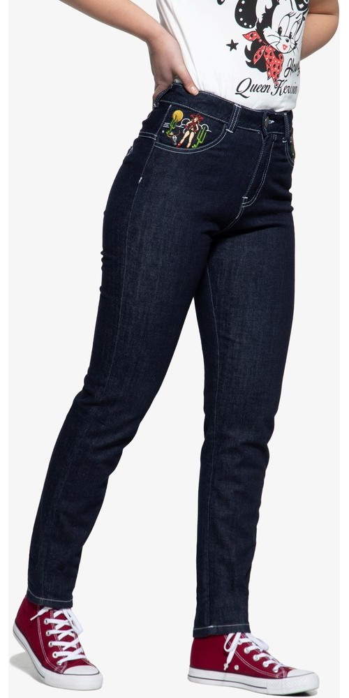 QueenKerosinDamenHighWaistJeanshose