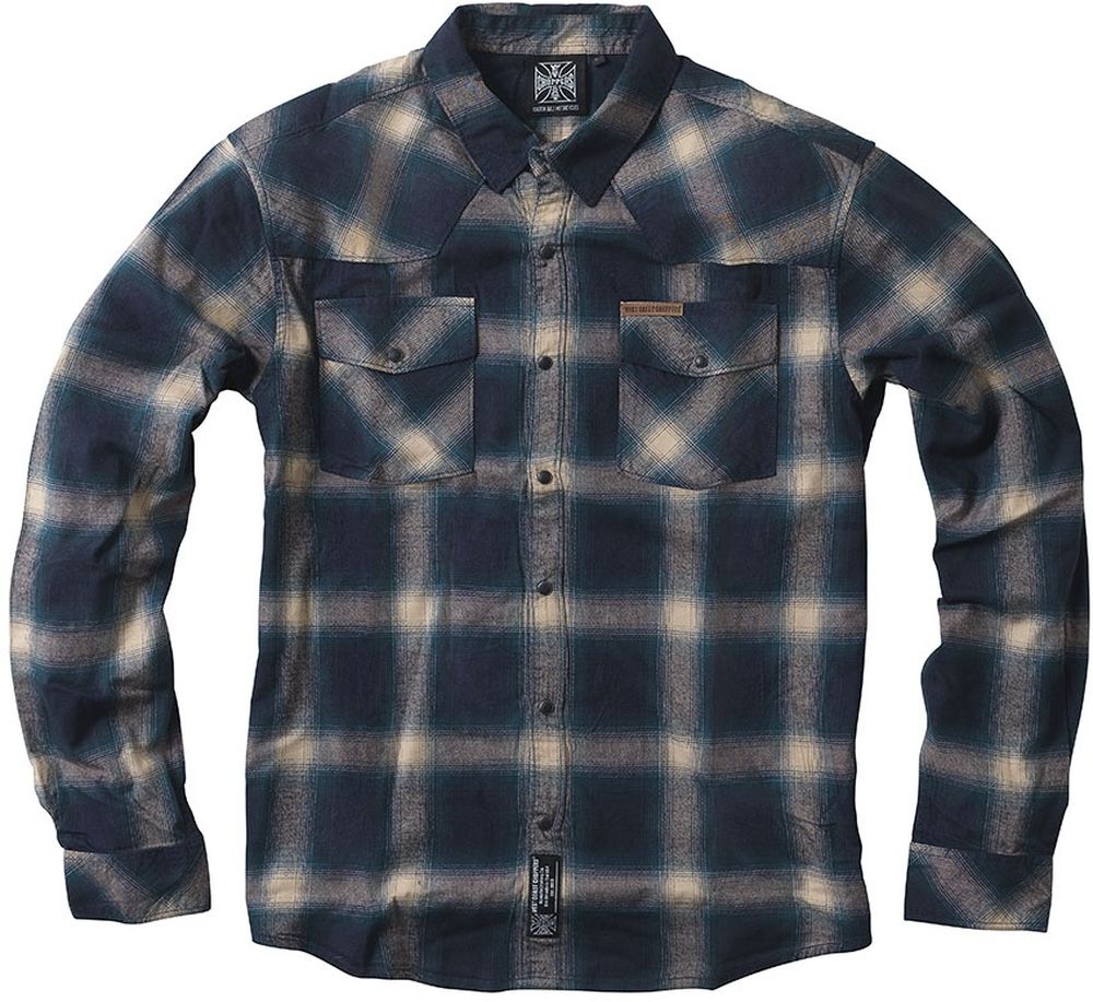 WCCWestCoastChoppersHerrenHemdOutlawFlannelWCCWS162BL