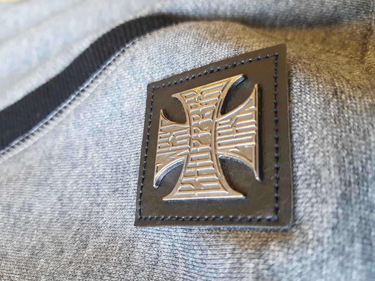 WCCWestCoastChoppersHoodieOGCrossHoodyZipGrey