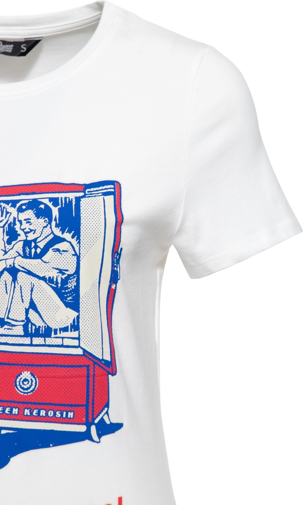 QueenKerosinDamenBasicT-ShirtCoolLoveQKU41010