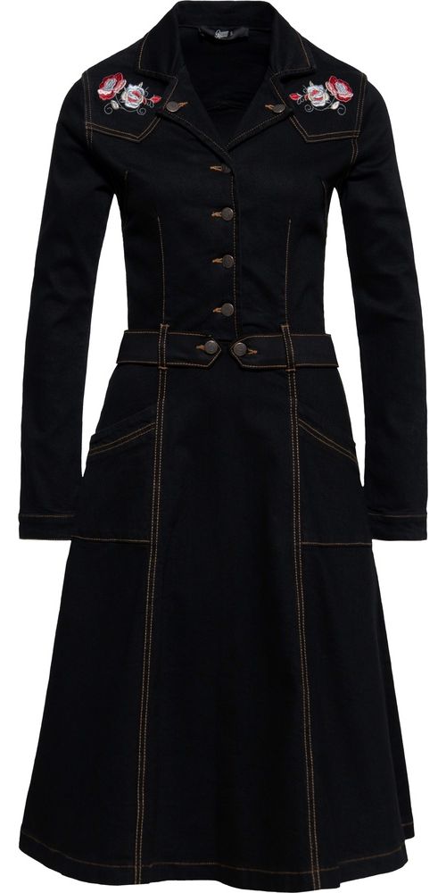 QueenKerosinDamenFlowersSwingDressQKI26022