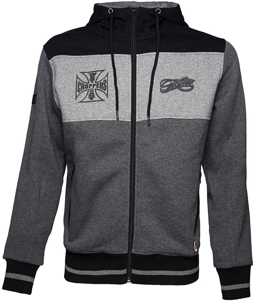 WCCWestCoastChoppersJackeKimiRaikknenTechnicalhoodedJacketBlackGrey